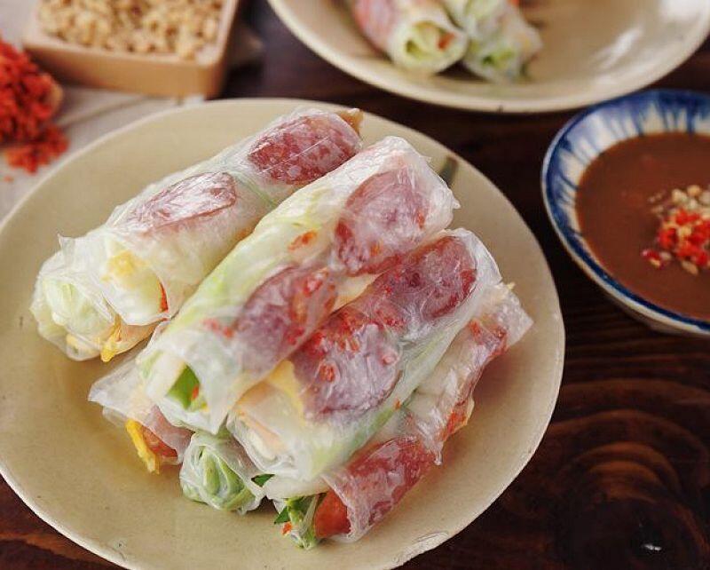 Sausages & Egg Spring Rolls